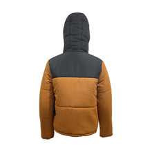 Load image into Gallery viewer, Ladies Contrast Hooded Winter Puffer Jackets