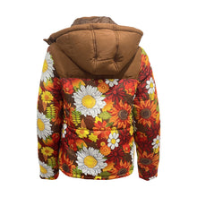 Load image into Gallery viewer, Ladies Contrast Hooded Winter Puffer Jackets