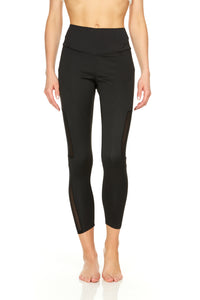 Therapy Active Legging Pant With No Stitch Seam Mesh Inserts
