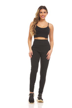 Load image into Gallery viewer, Mesh Insert Legging with Scallop Edges