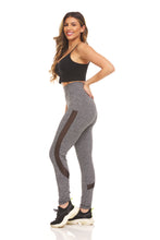 Load image into Gallery viewer, Mesh Insert Legging with Scallop Edges