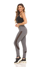 Load image into Gallery viewer, Mesh Insert Legging with Scallop Edges