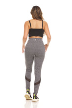 Load image into Gallery viewer, Mesh Insert Legging with Scallop Edges