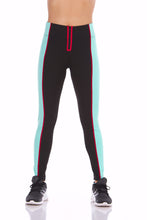 Load image into Gallery viewer, "Therapy" Exposed Zipper Colorblocked Leggings