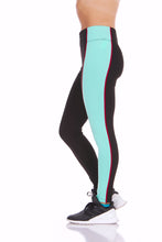 Load image into Gallery viewer, "Therapy" Exposed Zipper Colorblocked Leggings