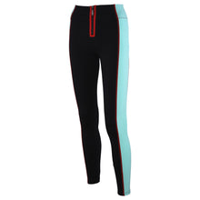 Load image into Gallery viewer, "Therapy" Exposed Zipper Colorblocked Leggings