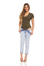 Load image into Gallery viewer, Basic ScoopNeck Short Sleeve Bodysuit