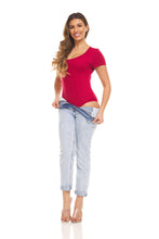 Load image into Gallery viewer, Basic ScoopNeck Short Sleeve Bodysuit
