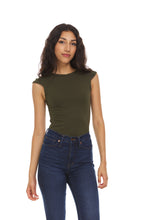 Load image into Gallery viewer, Cap Sleeve Funnel Neck BodySuit