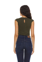 Load image into Gallery viewer, Cap Sleeve Funnel Neck BodySuit