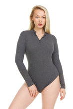 Load image into Gallery viewer, Long Sleeve Mock Collar BodySuit