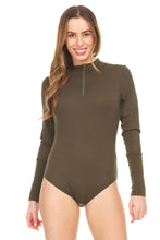 Load image into Gallery viewer, Long Sleeve Mock Collar BodySuit