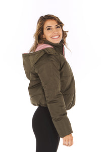Therapy Contrast Lining Padded Jacket