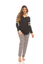 Load image into Gallery viewer, Pant and Baseball T-Shirt Pijama Set