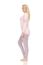 Load image into Gallery viewer, Pant and Baseball T-Shirt Pijama Set