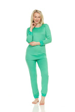 Load image into Gallery viewer, Lace Trim Pant Pajama Set