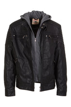 Load image into Gallery viewer, &quot;American Culture&quot; Men&#39;s Vegan Leather Updated Moto
