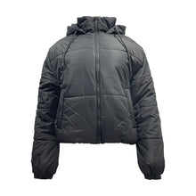 Load image into Gallery viewer, Ladies Cropped Puffer Bomber Jacket