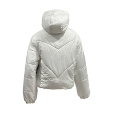 Load image into Gallery viewer, Cropped Diagonal Puffer Bomber Jacket