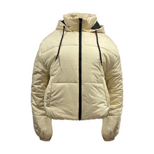 Load image into Gallery viewer, Ladies Cropped Puffer Bomber Jacket
