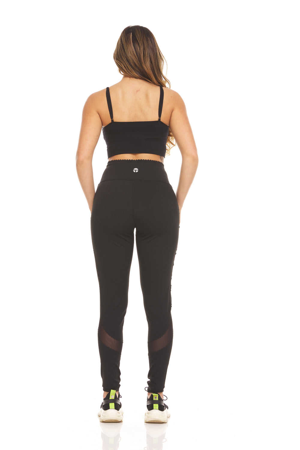 Mesh Insert Legging with Scallop Edges – Therapyapparelgroup