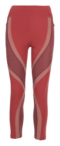 "Therapy" Color Blocked High-Rise Leggings