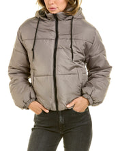 Load image into Gallery viewer, Ladies Cropped Puffer Bomber Jacket
