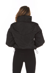 Ladies Oversized Cropped Padded Jacket