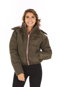 Therapy Contrast Lining Padded Jacket