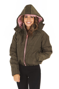 Therapy Contrast Lining Padded Jacket