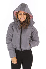 Load image into Gallery viewer, Therapy Contrast Lining Padded Jacket
