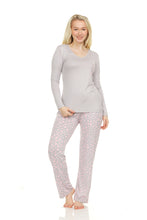 Load image into Gallery viewer, Wide Leg Pant and Long Sleeve Top Pijama Set
