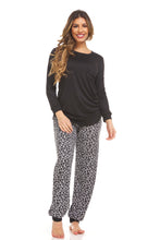 Load image into Gallery viewer, Printed Jogger Pant Pajama Set
