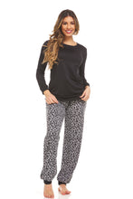 Load image into Gallery viewer, Printed Jogger Pant Pajama Set
