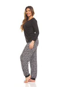Printed Jogger Pant Pajama Set