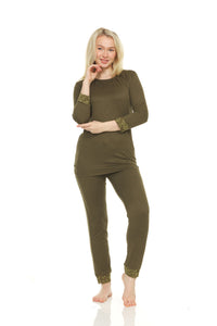 Long Sleeve and Pant Pajama Set