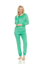 Load image into Gallery viewer, Lace Trim Pant Pajama Set
