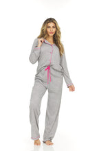 Load image into Gallery viewer, Therapy 2pc Pant and Shirt Pajama Set
