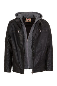 Boys Vegan Leather Jacket