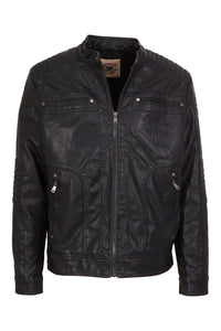 "American Culture" Men's Vegan Leather Moto