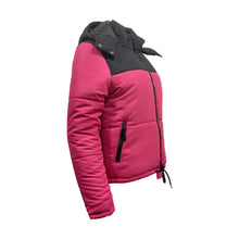 Load image into Gallery viewer, Ladies Contrast Hooded Winter Puffer Jackets
